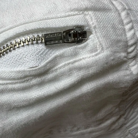 Athleta White Cabo Linen Jogger Track Pants Size 16 - Picture 7 of 11